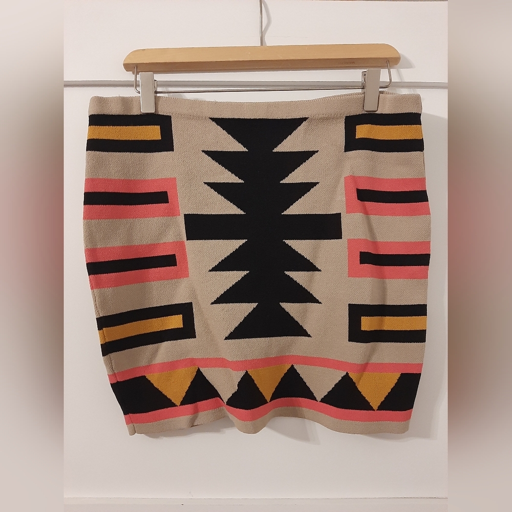 RACHEL Rachel Roy Tribal Print Skirt